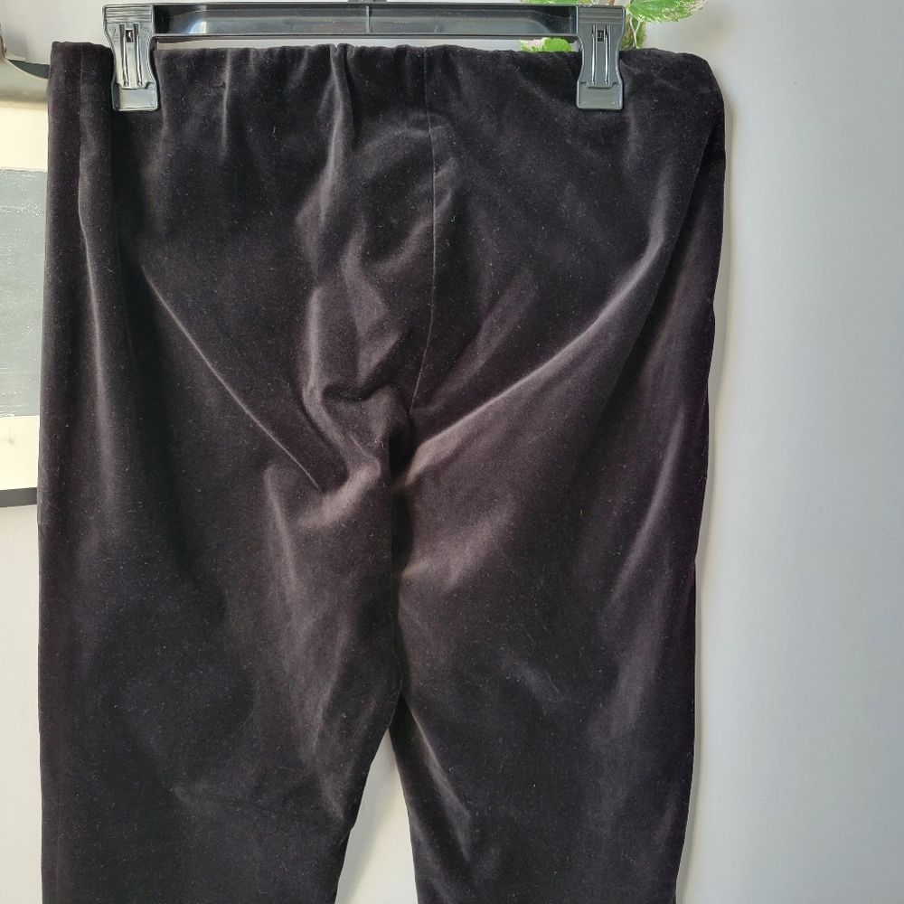 Vince Velvet High Rise Cropped Pull On Pant - Sz M - Picture 5 of 12